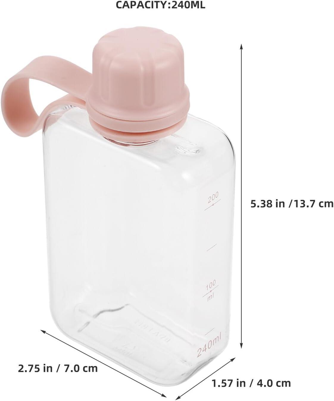 image:imageToyvian 2pices Petite Bouteille Eau Plate De Voyage De tanche Et Lgre pour Boissons Sportives Et Activits De Plein Air