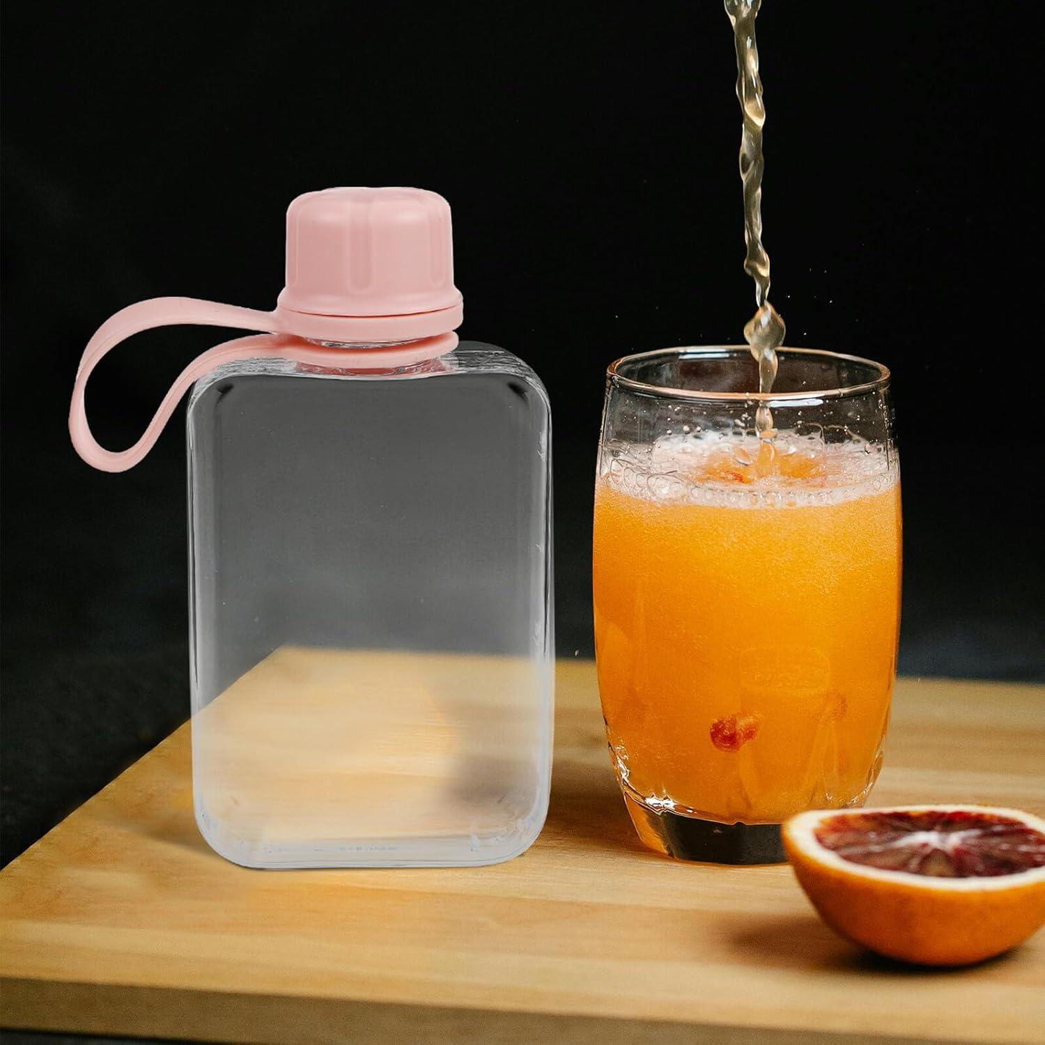 image:imageToyvian 2pices Petite Bouteille Eau Plate De Voyage De tanche Et Lgre pour Boissons Sportives Et Activits De Plein Air
