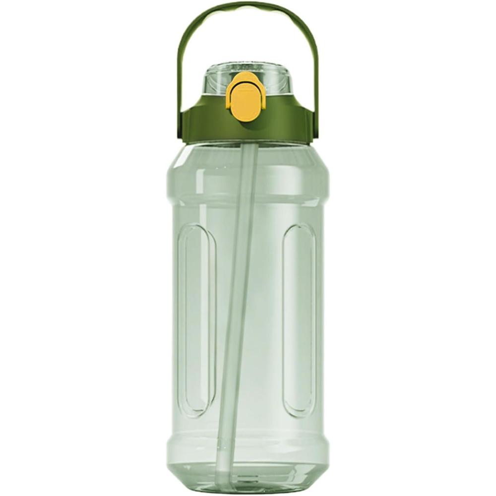 image:imageBouteille deau de voyage bouteille deau de gym Double buvant du bec tublage Bouteille deau double boisson transparente fuite scelle pour la randonne sportiveVert Clair