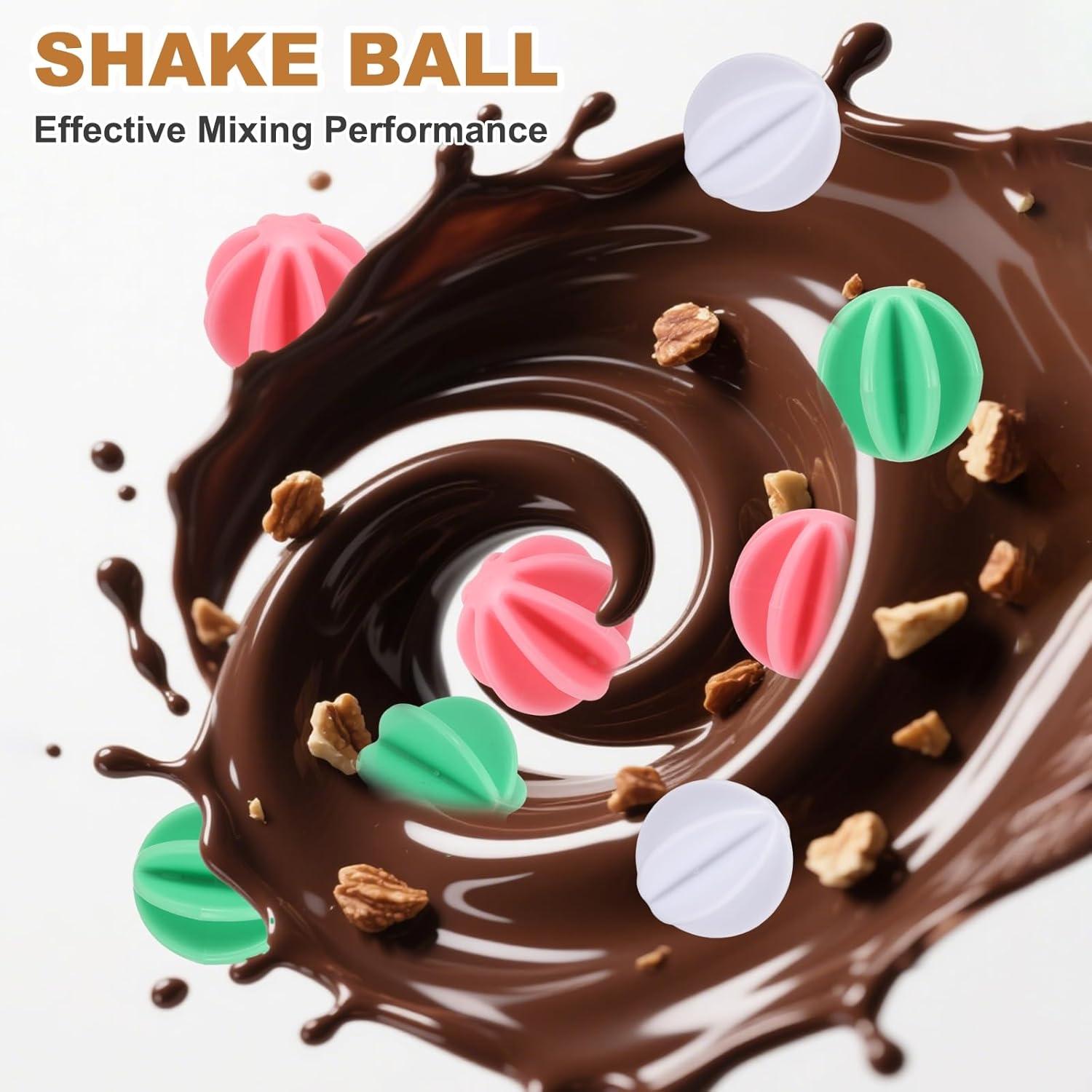 image:imagesourcing map Lot de 6 boules shaker en plastique de 38 cm pour mlanger les protines les boissons sportives bleuRose