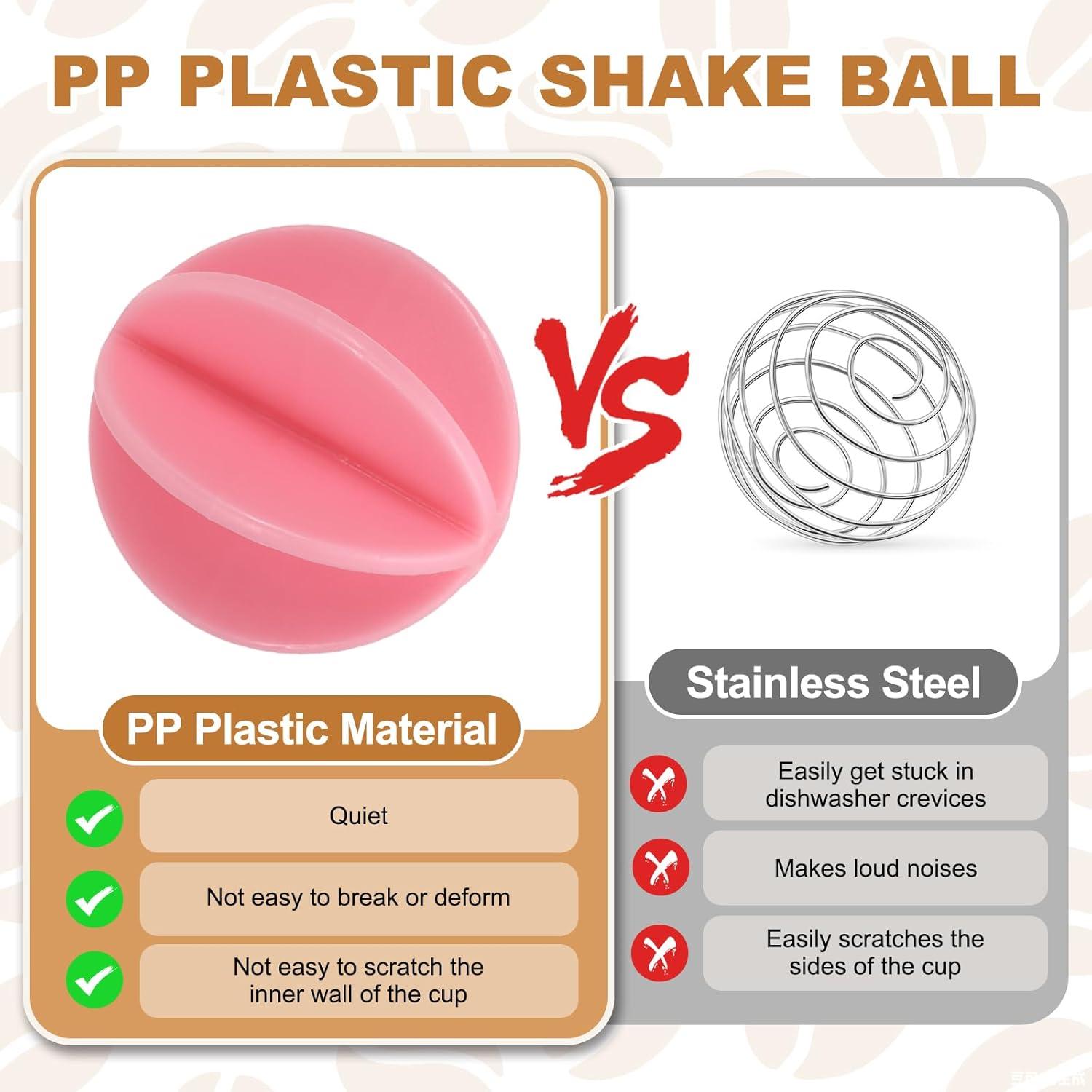 image:imagesourcing map Lot de 6 boules shaker en plastique de 38 cm pour mlanger les protines les boissons sportives bleuRose