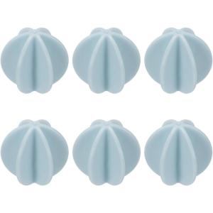 sourcing map Lot de 6 boules shaker en plastique de 3,8 cm pour mélanger les protéines, les boissons sportives, bleu(Bleu)