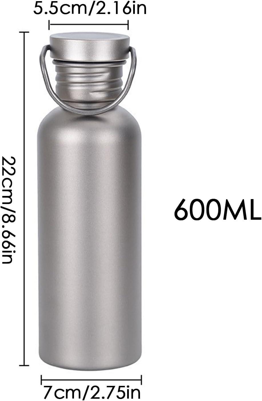image:imageBouteille Dhydratation Sportive Foldage Deau En Titane Couvercle Rsistant Aux Fuites Bouteille De Boisson Prt Pour Les Voyages De 700 Ml Avec Design Robuste Idal Pour Le Randonne De Ra600ml