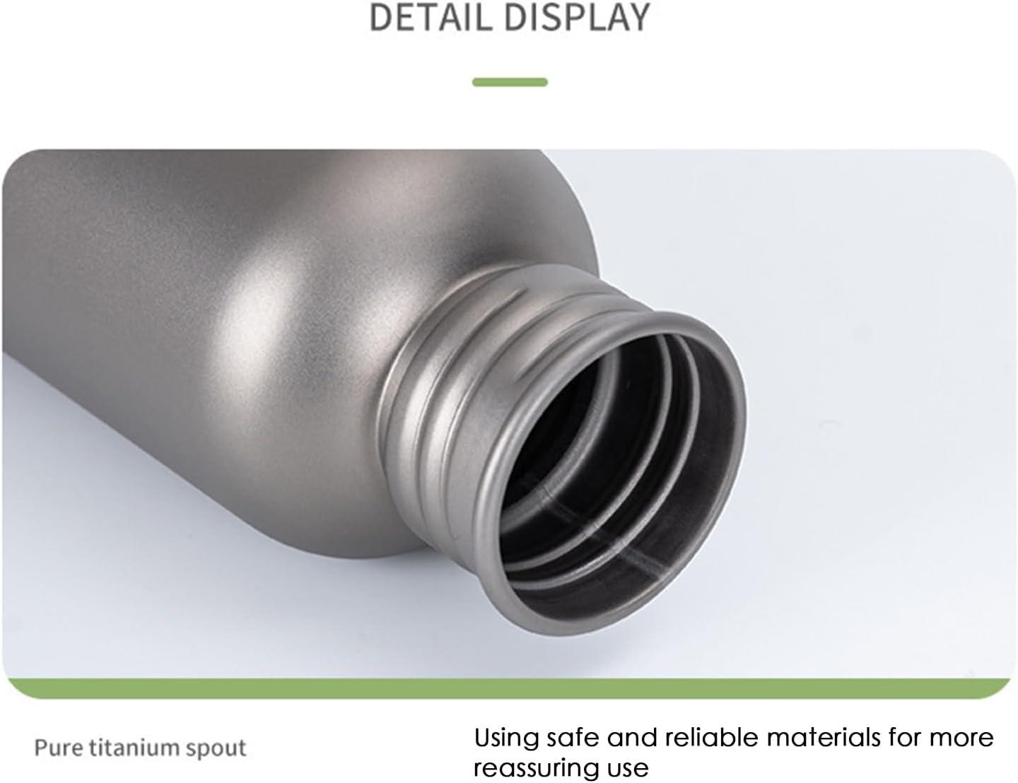 image:imageBouteille Dhydratation Sportive Foldage Deau En Titane Couvercle Rsistant Aux Fuites Bouteille De Boisson Prt Pour Les Voyages De 700 Ml Avec Design Robuste Idal Pour Le Randonne De Ra600ml