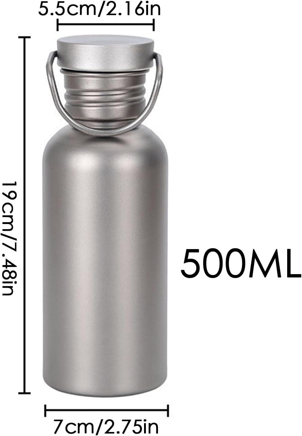 image:imageBouteille Dhydratation Sportive Foldage Deau En Titane Couvercle Rsistant Aux Fuites Bouteille De Boisson Prt Pour Les Voyages De 700 Ml Avec Design Robuste Idal Pour Le Randonne De Ra500ml