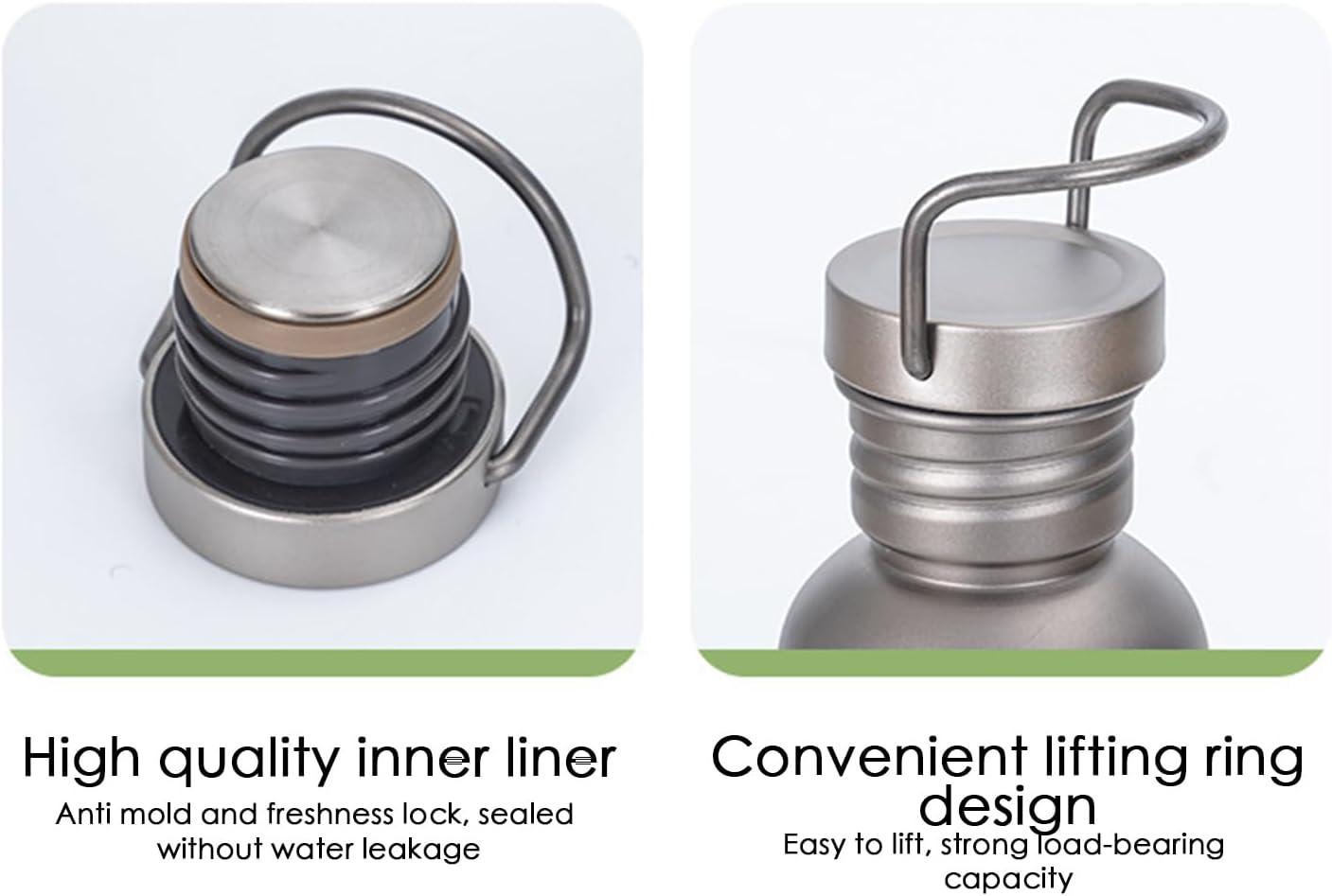 image:imageBouteille Dhydratation Sportive Foldage Deau En Titane Couvercle Rsistant Aux Fuites Bouteille De Boisson Prt Pour Les Voyages De 700 Ml Avec Design Robuste Idal Pour Le Randonne De Ra500ml