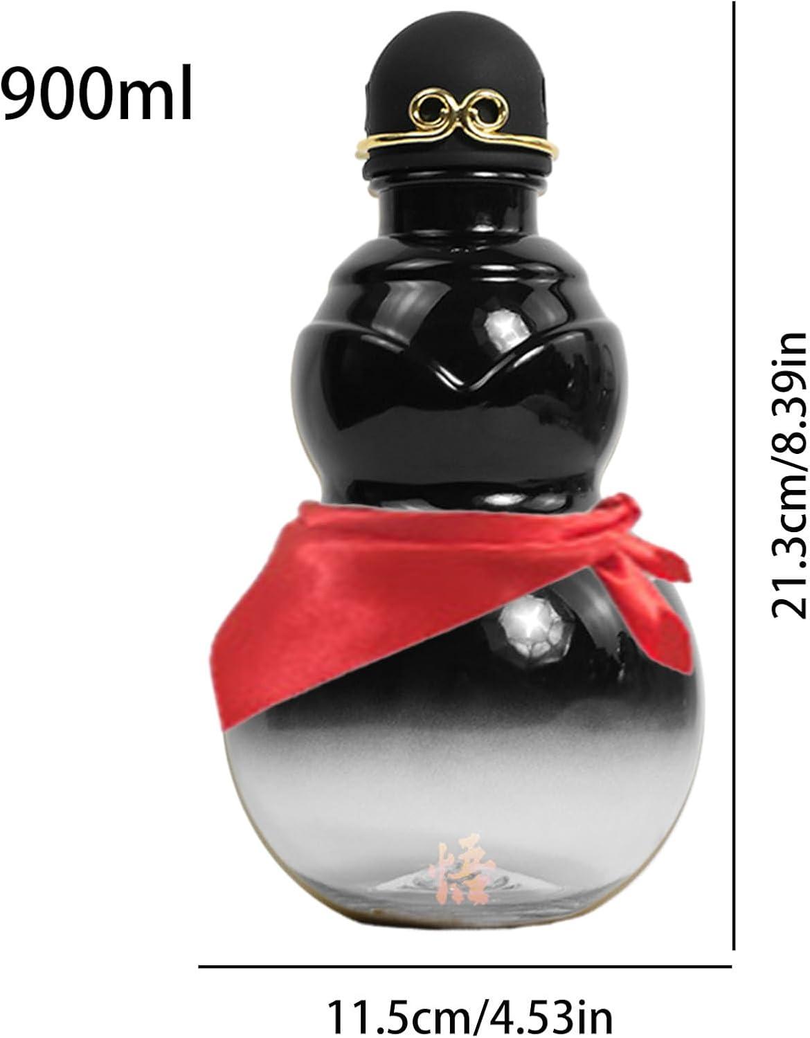 image:imageGourde Boire 900ml Conteneur de Boisson ChinoisBouteille Deau SportivePour Les Enthousiastes De Plein Air Voyageurs Jardiniers Sorties De Camping Cours De Yoga PiqueNiques Plage Salle DCouleur Gris Fonc