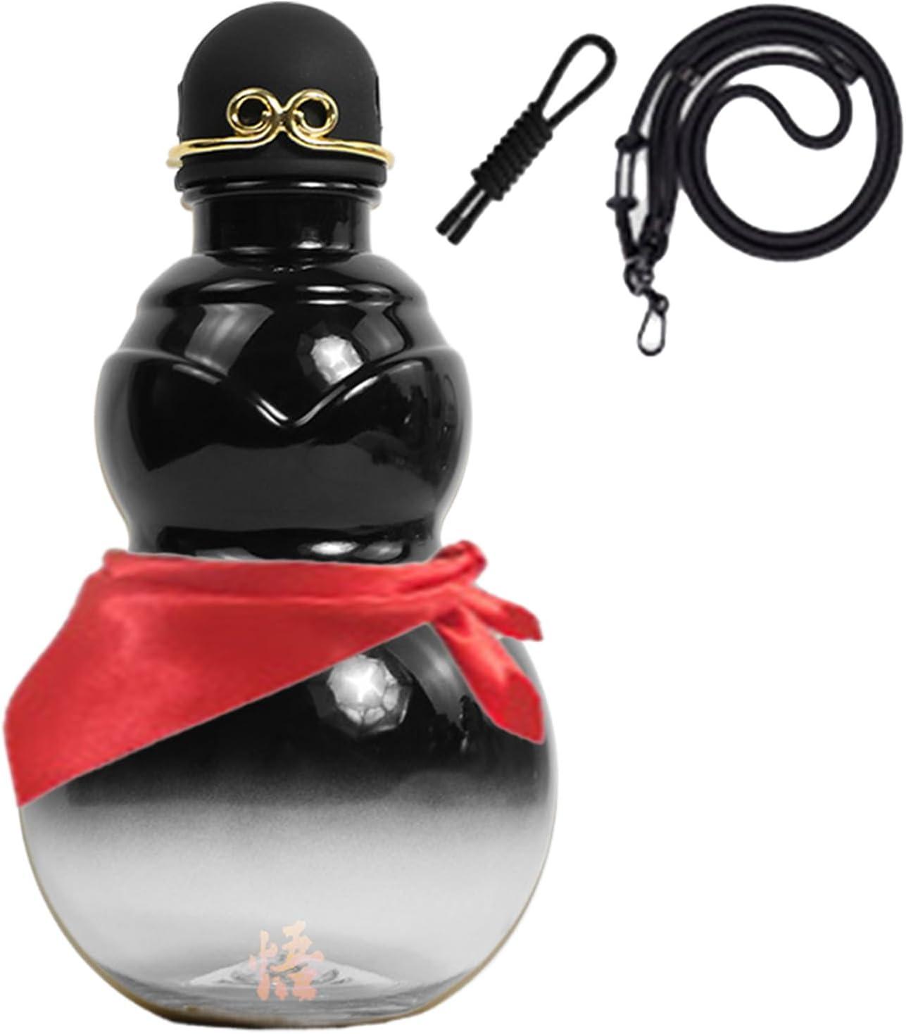 image:imageGourde Boire 900ml Conteneur de Boisson ChinoisBouteille Deau SportivePour Les Enthousiastes De Plein Air Voyageurs Jardiniers Sorties De Camping Cours De Yoga PiqueNiques Plage Salle DCouleur Gris Fonc