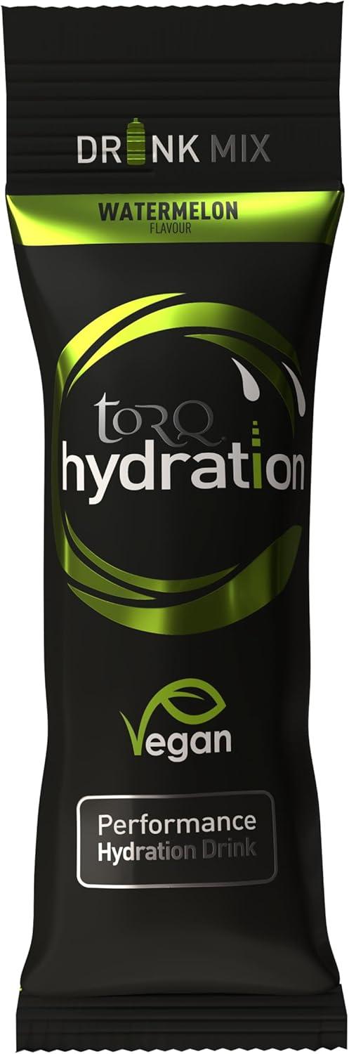 image:imageTORQ Hydratation Pastque Rhydratation rapide lectrolytes poudre profil hypotonique course pied vlo boisson dhydratation sportive portion unique bote de 15Pastque