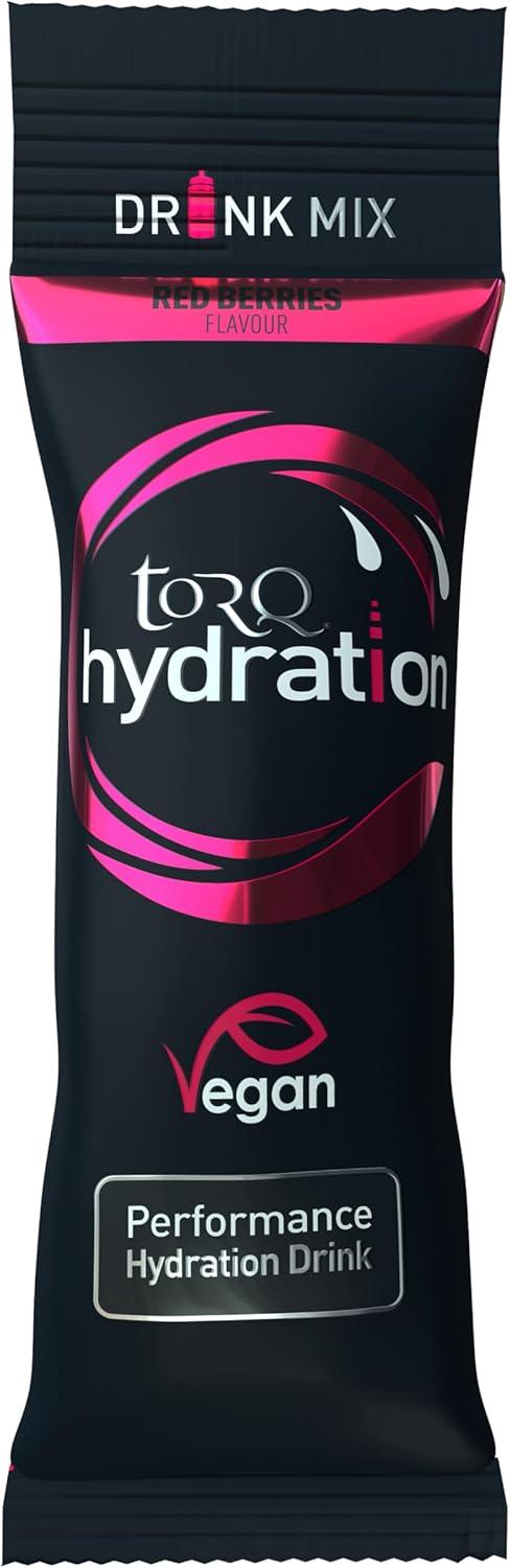 image:imageTORQ Hydratation Pastque Rhydratation rapide lectrolytes poudre profil hypotonique course pied vlo boisson dhydratation sportive portion unique bote de 15Baies rouges