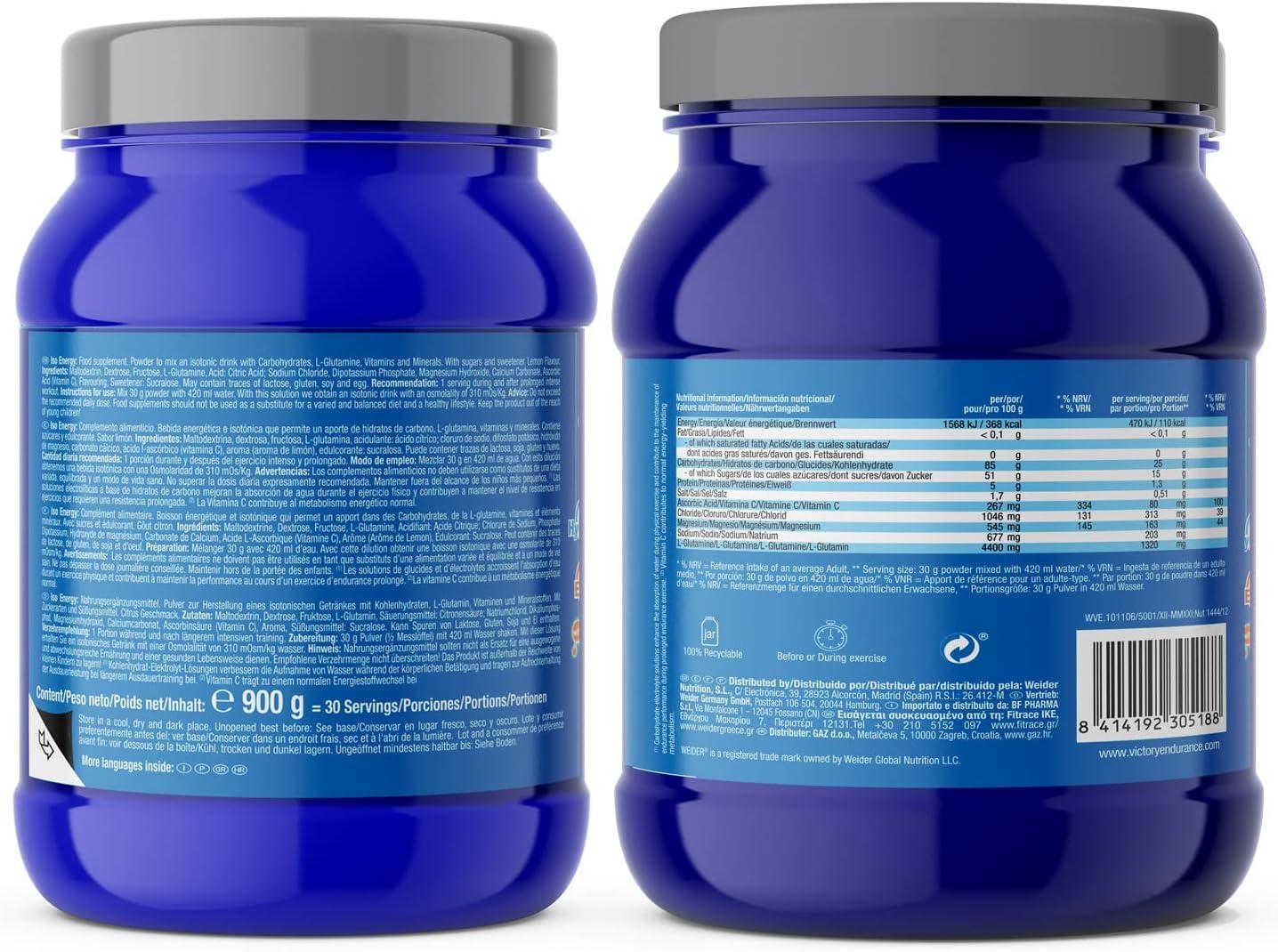 image:imageVictory Endurance Iso Energy 900g Got OrangeMandarine Poudre pour Boisson Isotonique Energie Rapide et Hydratation Enrichi en Vitamine C et Sels MinrauxCITRON