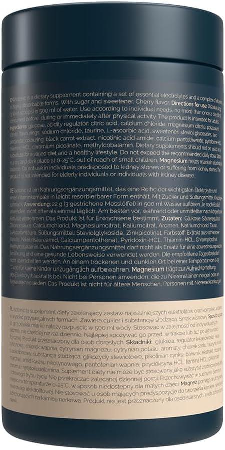 image:imageVitalers Sport Isotonique Poudre lectrolytes avec Taurine Magnsium Vitamines B 660 g 30 doses Vgan Sans Conservateurs Composition Pure 660 gr FraiseCerise