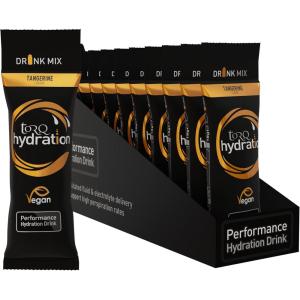 TORQ Hydratation – Pastèque – Réhydratation rapide électrolytes poudre profil hypotonique course à pied, vélo, boisson d&rsquo;hydratation sportive – portion unique – boîte de 15(Ingwer)