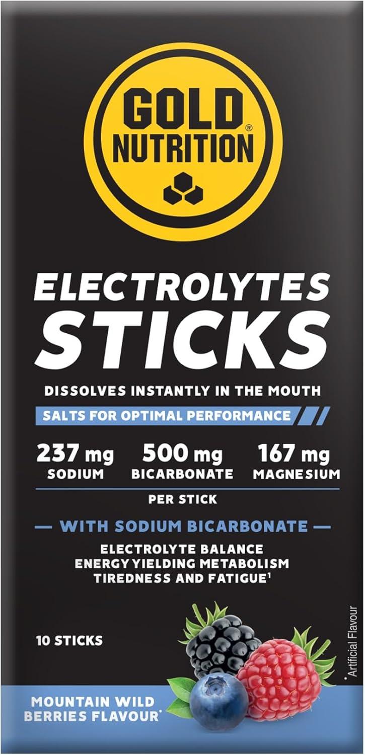 image:imageGOLDNUTRITION ELECTROLYTES wild berries 10sticks poudre en sachets pour une prparation simple tui de 10 sachetsdose idal pour ceux qui recherchent une prparation rapide et simple et est con