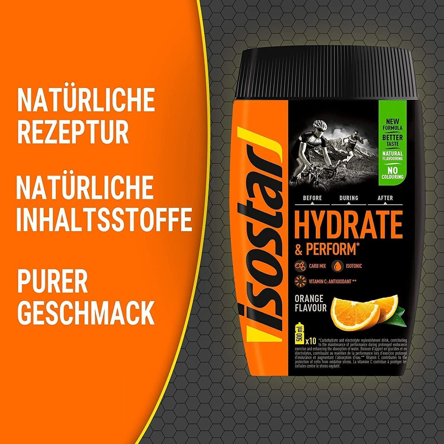 image:imageIsostar Set 3 x 400 g citron 3 x 400 g orange 1 bouteille de 1 l Hydrate ampamp Perform Iso Drink Poudre isotonique Poudre lectrolyte pour soutenir les performances sportives