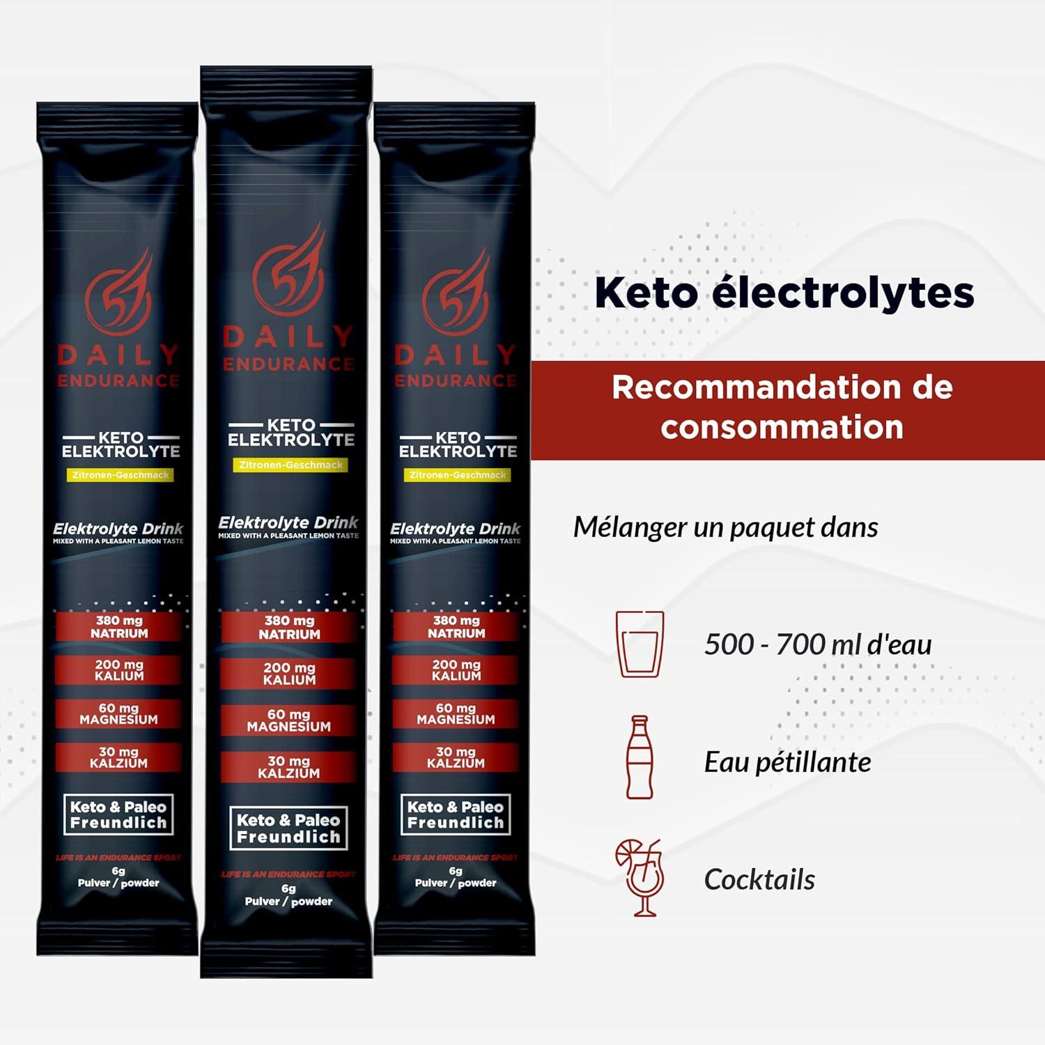 image:imageKeto Electrolyte Favorise l hydratation et la rcupration Low Carb Keto ampamp Palo Pas de sucre ampamp Poudre vgtalienne pour boisson energisante 30 stick packs