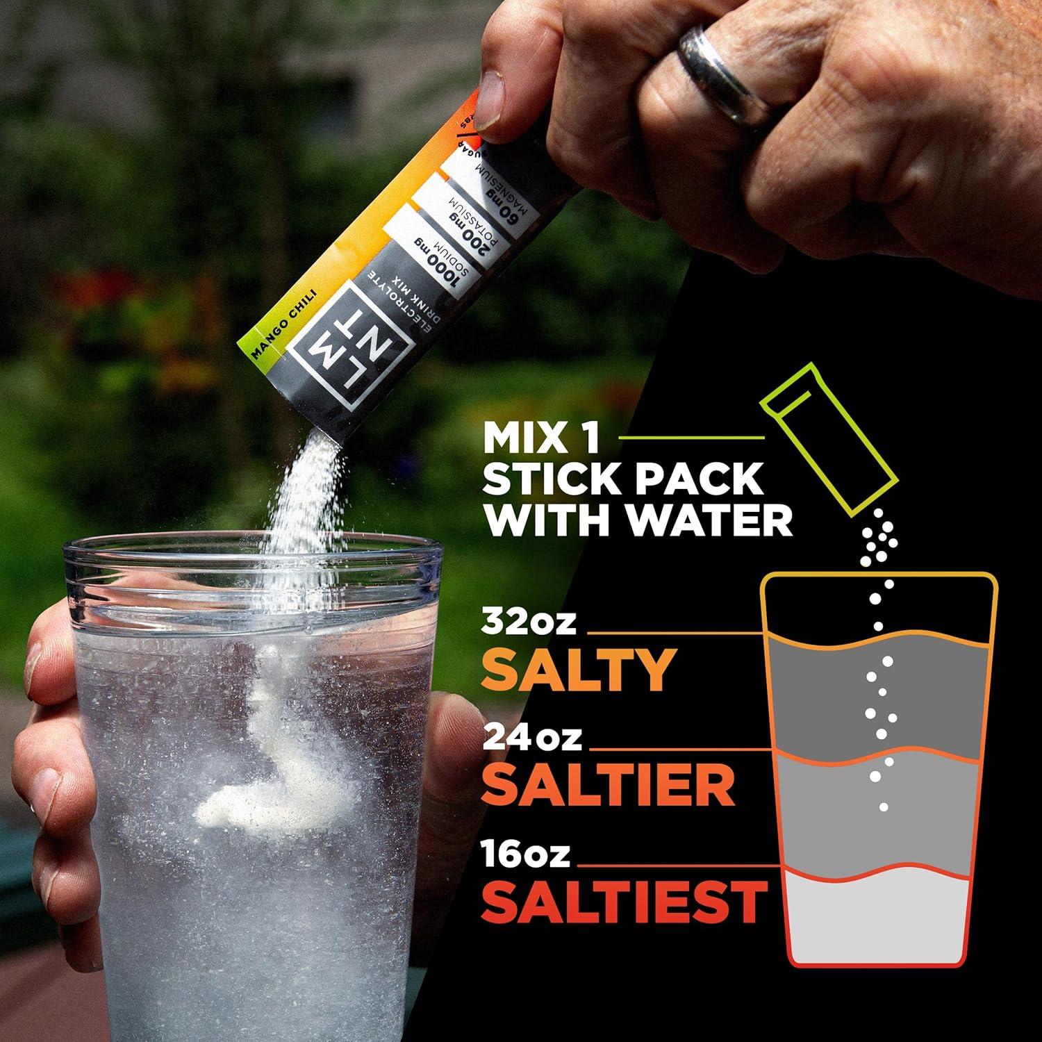 image:imageLMNT Keto Electrolyte Powder Paleo Hydration Powder No Sugar No Artificial Ingredients Mango Chili 30 packs de btonnets