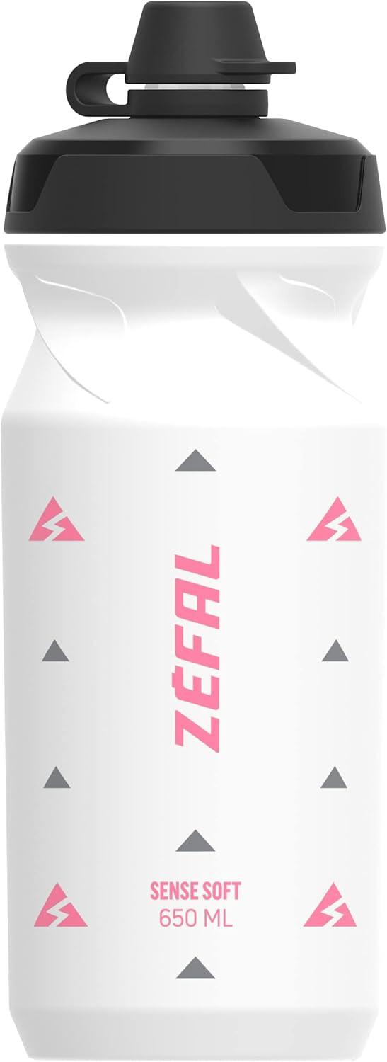 image:imageZEFAL Sense Soft No Mud Bidon Velo Gourde VTT avec Protection De La Tetine Bidon Eau Sport sans BPABlanc