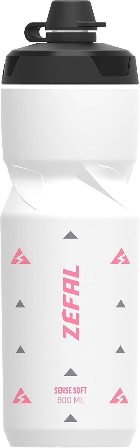 image:imageZEFAL Sense Soft No Mud Bidon Velo Gourde VTT avec Protection De La Tetine Bidon Eau Sport sans BPABlanc