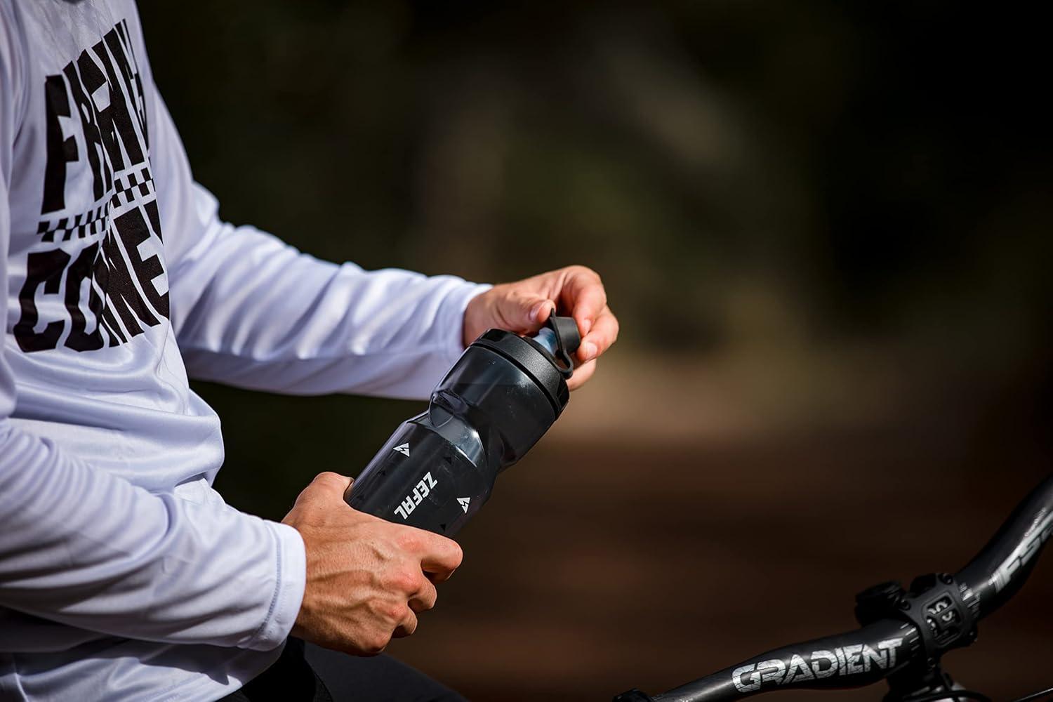 image:imageZEFAL Sense Soft No Mud Bidon Velo Gourde VTT avec Protection De La Tetine Bidon Eau Sport sans BPATranslucide