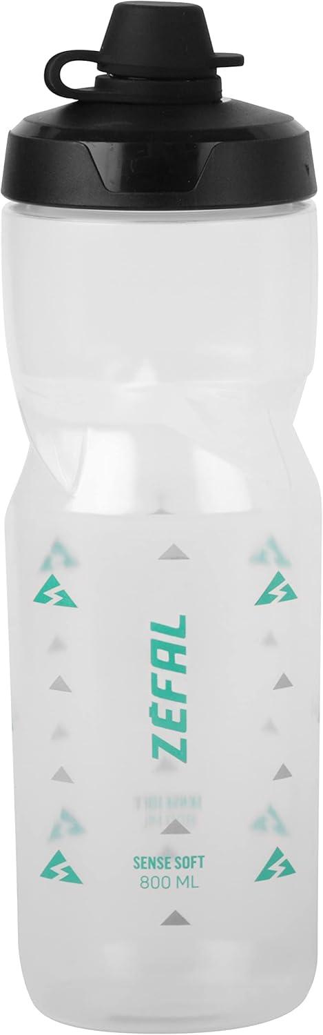 image:imageZEFAL Sense Soft No Mud Bidon Velo Gourde VTT avec Protection De La Tetine Bidon Eau Sport sans BPATranslucide