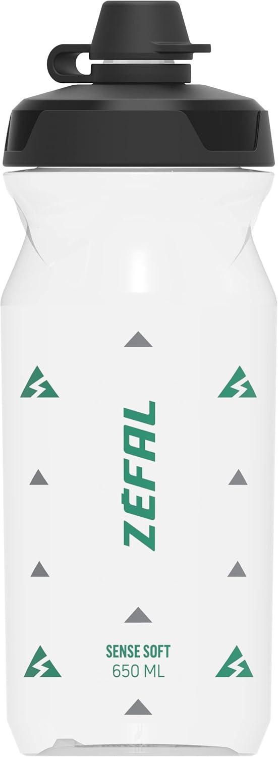 image:imageZEFAL Sense Soft No Mud Bidon Velo Gourde VTT avec Protection De La Tetine Bidon Eau Sport sans BPATranslucide