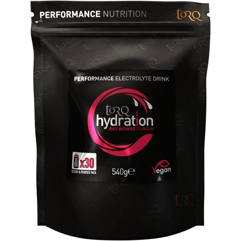 image:imageTorq Boisson dhydratation Baies rouges Poudre dlectrolytes rhydratation rapide profil hypotonique pour course pied cyclisme sport 30 portions 540 g