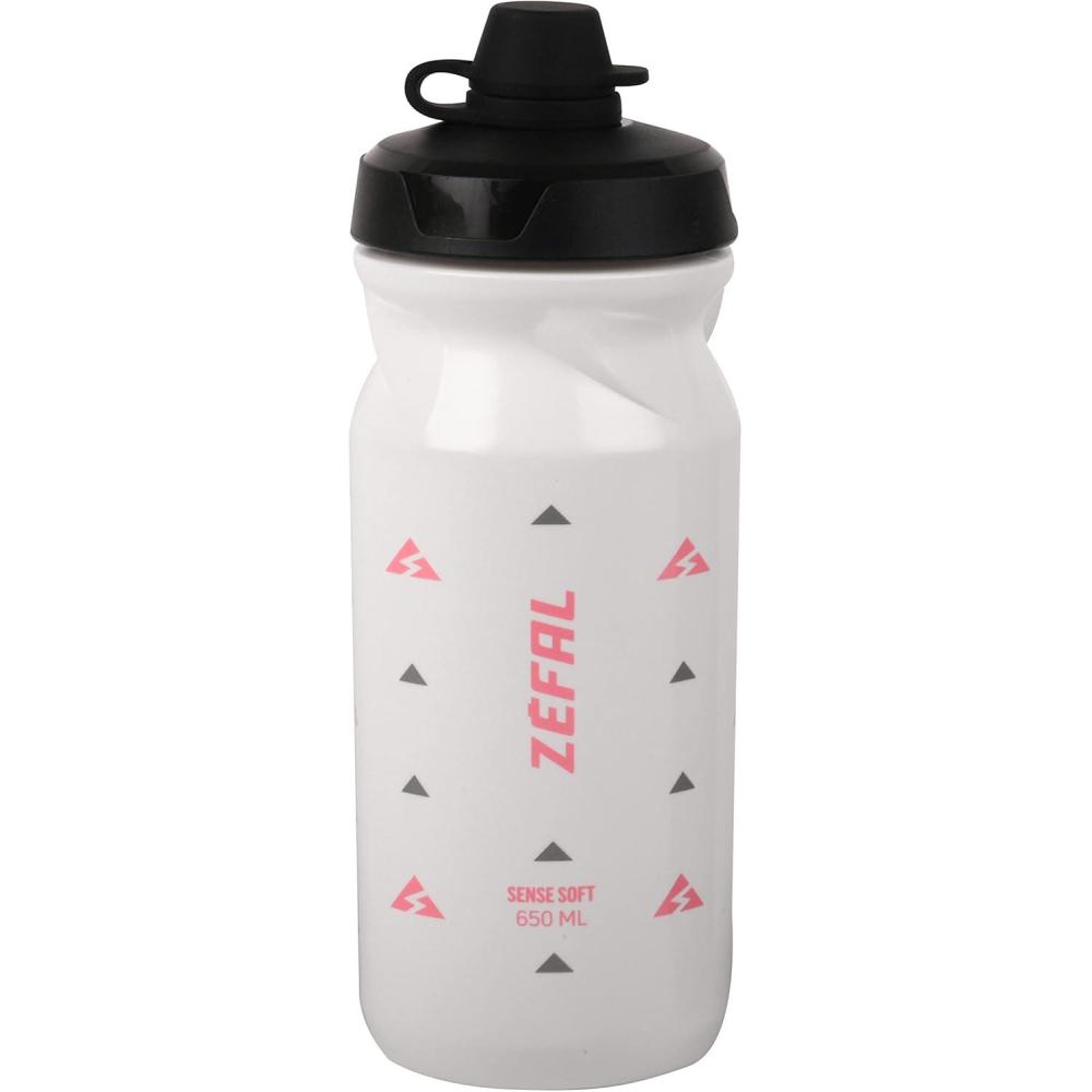 image:imageZEFAL Sense Soft No Mud Bidon Velo Gourde VTT avec Protection De La Tetine Bidon Eau Sport sans BPABlanc