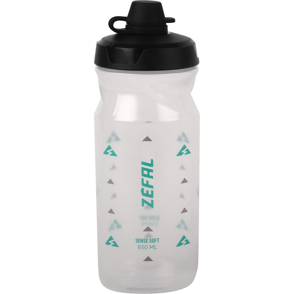 image:imageZEFAL Sense Soft No Mud Bidon Velo  Gourde VTT avec Protection De La Tetine  Bidon Eau Sport sans BPATranslucide