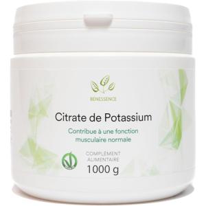 Benessence – Citrate Potassium en poudre soluble – Intégrateur Alimentaire – 250 jours d&rsquo;intégration – 500 gr(1000 g)