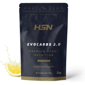 Boisson Isotonique Énergétique en Poudre pour les Sportifs Evocarbs 2.0 de HSN | Récupérateur avec des Glucides: Maltodextrine, Dextrose et Fructose | Avec des Sels Minéraux, Saveur Citron 1 Kg(Citron)