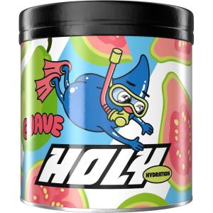 HOLY Hydration « Goyave » – Poudre d&rsquo;électrolyte végétalien aux arômes de fruits 100 % naturels – 50 portions de boisson hydratante avec électrolytes et minéraux précieux (350 g)(goyave)