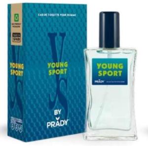 Prady – Eau de Toilette Young Sport Homme – 100 ML – Parfum dynamique et énergique pour l&rsquo;homme actif et moderne.