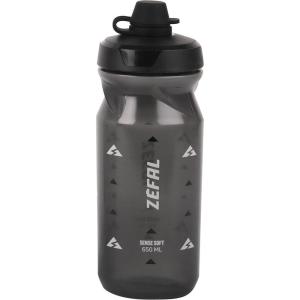 ZEFAL Sense Soft No Mud Bidon Velo – Gourde VTT avec Protection De La Tetine – Bidon Eau Sport sans BPA(Noir Fumé)