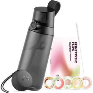 air up Gourde Click Squid Purple – Pack de démarrage avec 5 capsules de goût | Bouteille 600 ml sans sucre, passe au lave-vaisselle, sans BPA(Noir)