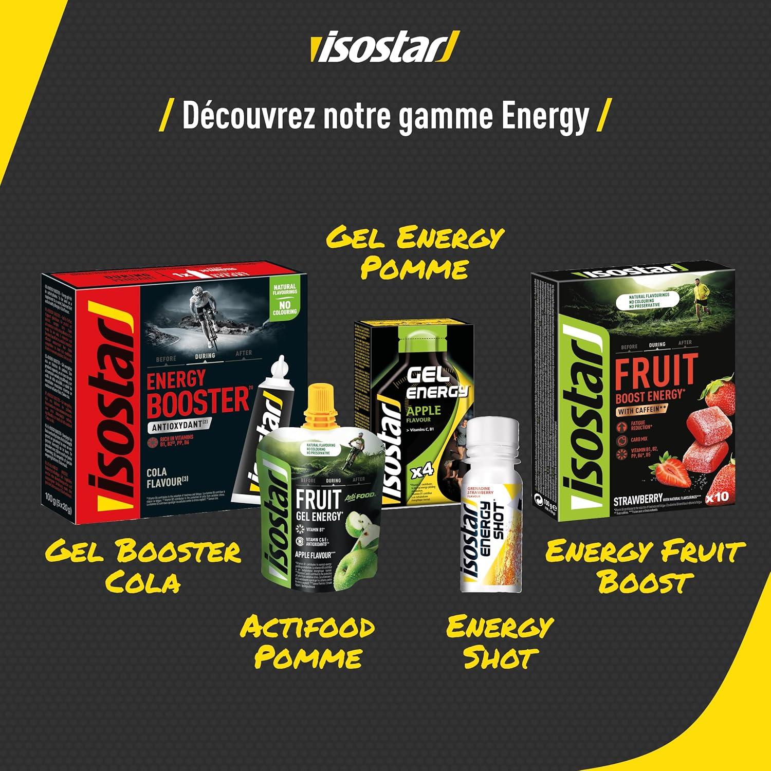 image:imageIsostar Gel Energy Booster Saveur Cola Gel Energtique Sport Antioxydant Arme Naturel Sans Colorant 1 Bote de 5 Dosettes Unitaires 5 x 20 gCola