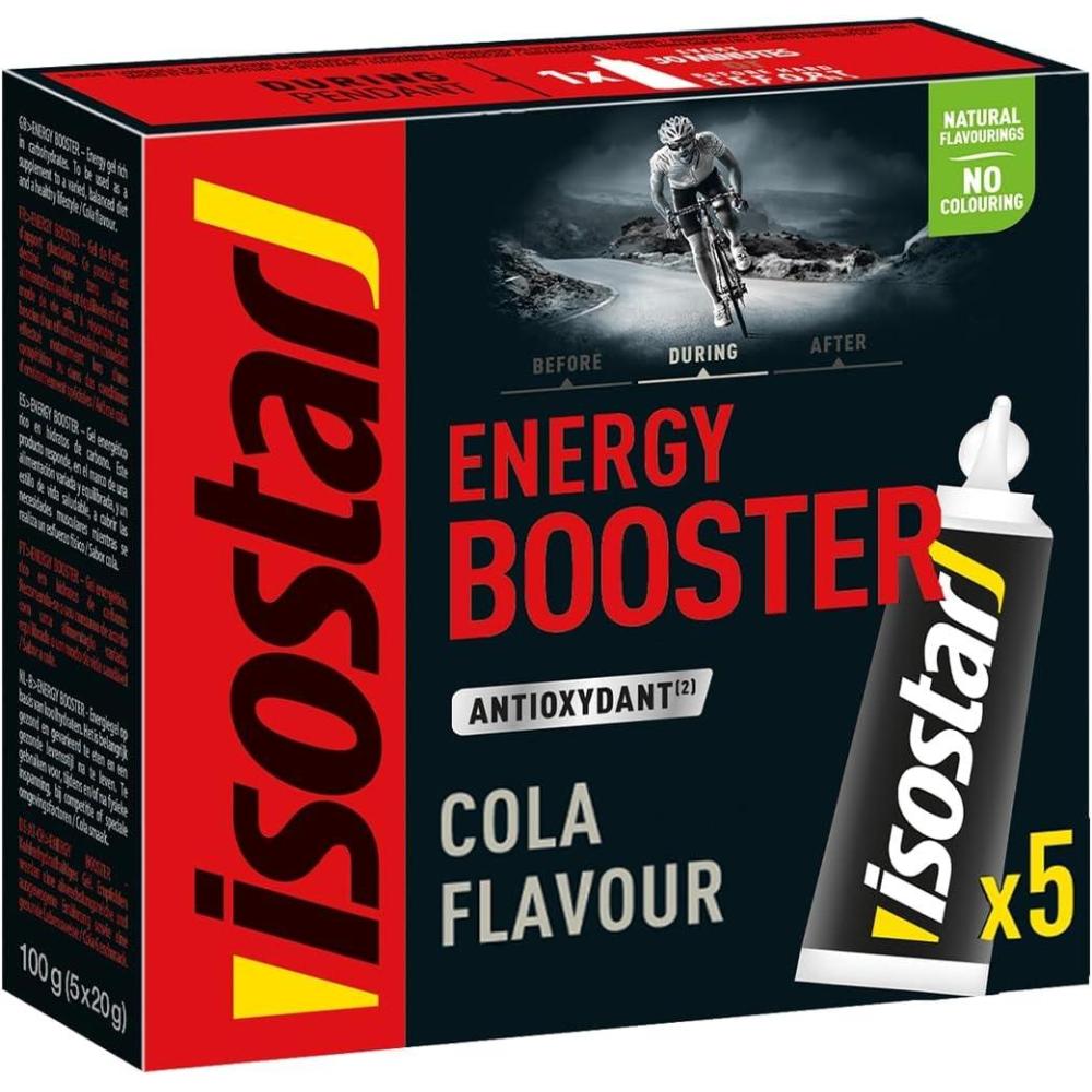 image:imageIsostar Gel Energy Booster  Saveur Cola  Gel Energtique Sport  Antioxydant  Arme Naturel  Sans Colorant  1 Bote de 5 Dosettes Unitaires 5 x 20 gCola