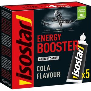 Isostar Gel Energy Booster – Saveur Cola – Gel Energétique Sport – Antioxydant – Arôme Naturel – Sans Colorant – 1 Boîte de 5 Dosettes Unitaires (5 x 20 g)(Cola)