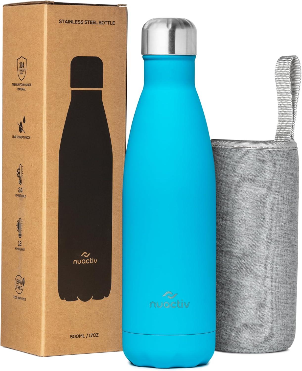 image:imageBouteille Isotherme 500ml en Acier Inox Garde 24h Froid ampamp 12h Chaud Gourde Double Paroi Sans BPA tanche Rutilisable pour Voyage Randonne cole Sport Fitness ampamp Usage QuotidienSarcelle
