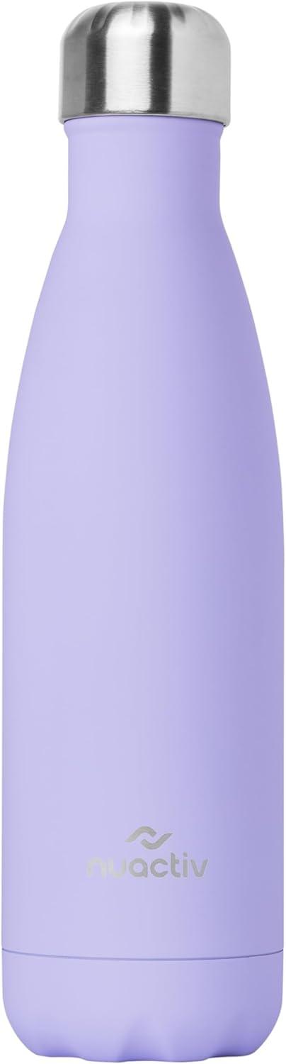 image:imageBouteille Isotherme 500ml en Acier Inox Garde 24h Froid ampamp 12h Chaud Gourde Double Paroi Sans BPA tanche Rutilisable pour Voyage Randonne cole Sport Fitness ampamp Usage QuotidienLilas