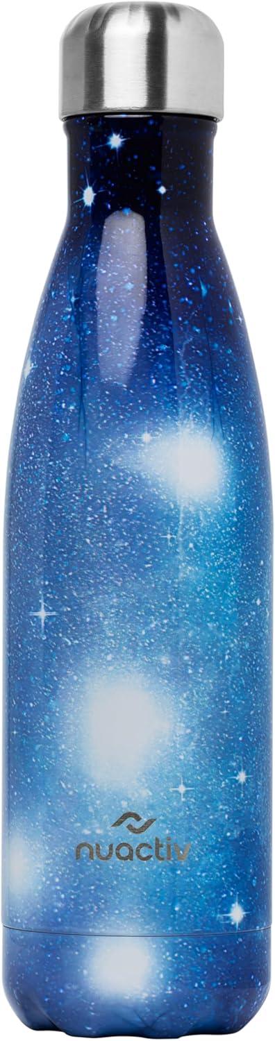 image:imageBouteille Isotherme 500ml en Acier Inox Garde 24h Froid ampamp 12h Chaud Gourde Double Paroi Sans BPA tanche Rutilisable pour Voyage Randonne cole Sport Fitness ampamp Usage QuotidienGalaxie Bleue