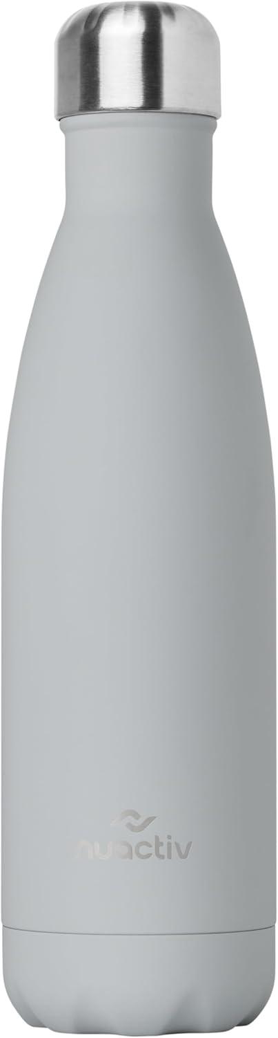 image:imageBouteille Isotherme 500ml en Acier Inox Garde 24h Froid ampamp 12h Chaud Gourde Double Paroi Sans BPA tanche Rutilisable pour Voyage Randonne cole Sport Fitness ampamp Usage QuotidienGris