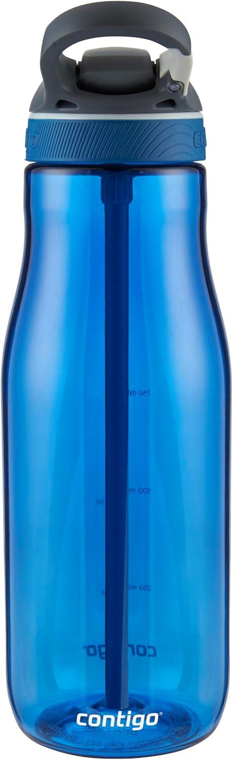 image:imageContigo Ashland Autospout Gourde avec Paille Rabattable Grande Bouteille dEau de 720 ML sans BPA Gourde de Sport Bouteille antifuites Idale pour lcole Le Sport Le vloMonaco 1200ml