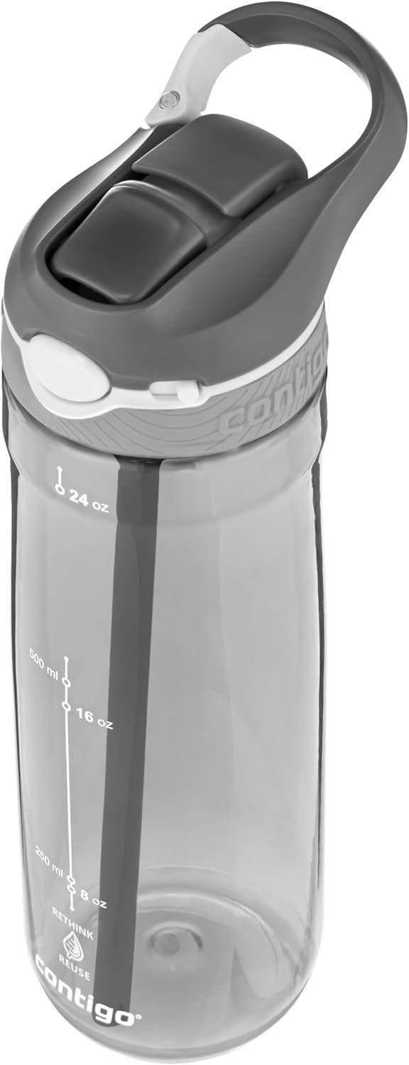 image:imageContigo Ashland Autospout Gourde avec Paille Rabattable Grande Bouteille dEau de 720 ML sans BPA Gourde de Sport Bouteille antifuites Idale pour lcole Le Sport Le vloSmoke