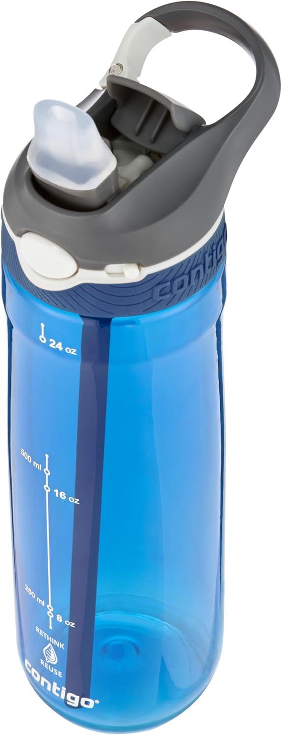 image:imageContigo Ashland Autospout Gourde avec Paille Rabattable Grande Bouteille dEau de 720 ML sans BPA Gourde de Sport Bouteille antifuites Idale pour lcole Le Sport Le vloMonaco
