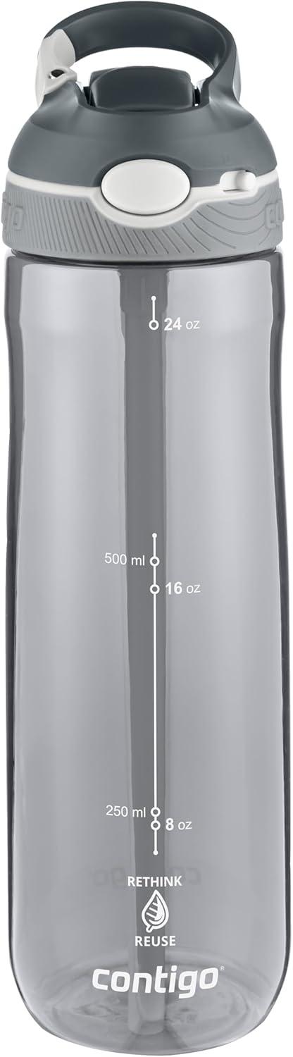 image:imageContigo Ashland Autospout Gourde avec Paille Rabattable Grande Bouteille dEau de 720 ML sans BPA Gourde de Sport Bouteille antifuites Idale pour lcole Le Sport Le vloSmoke