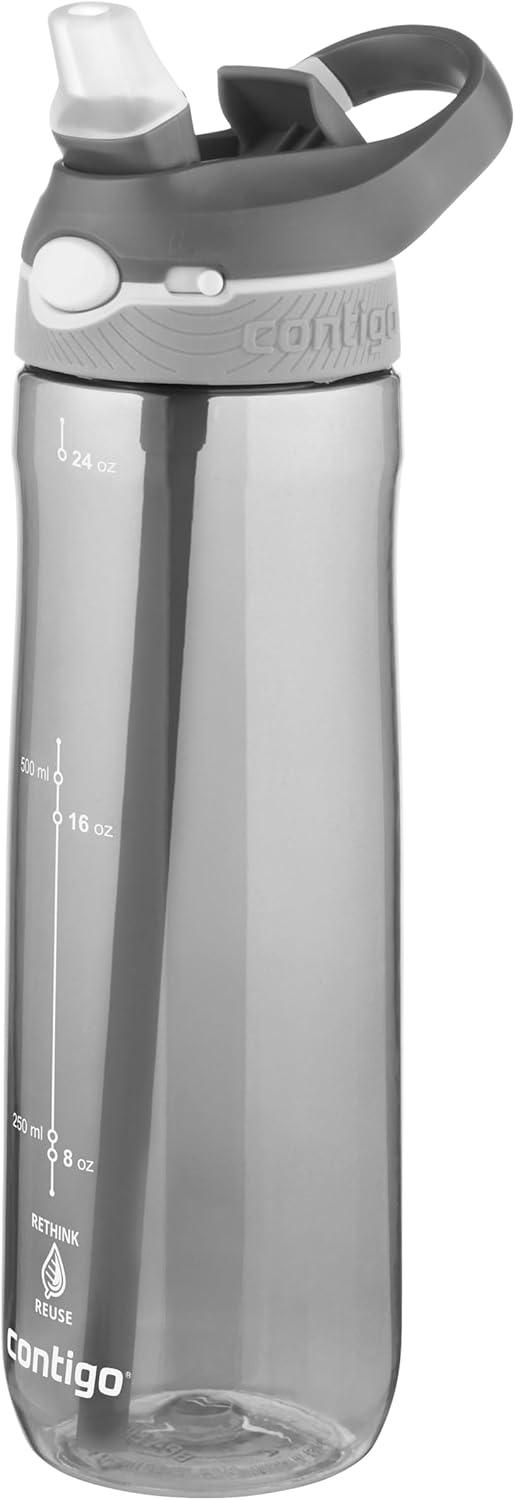 image:imageContigo Ashland Autospout Gourde avec Paille Rabattable Grande Bouteille dEau de 720 ML sans BPA Gourde de Sport Bouteille antifuites Idale pour lcole Le Sport Le vloSmoke