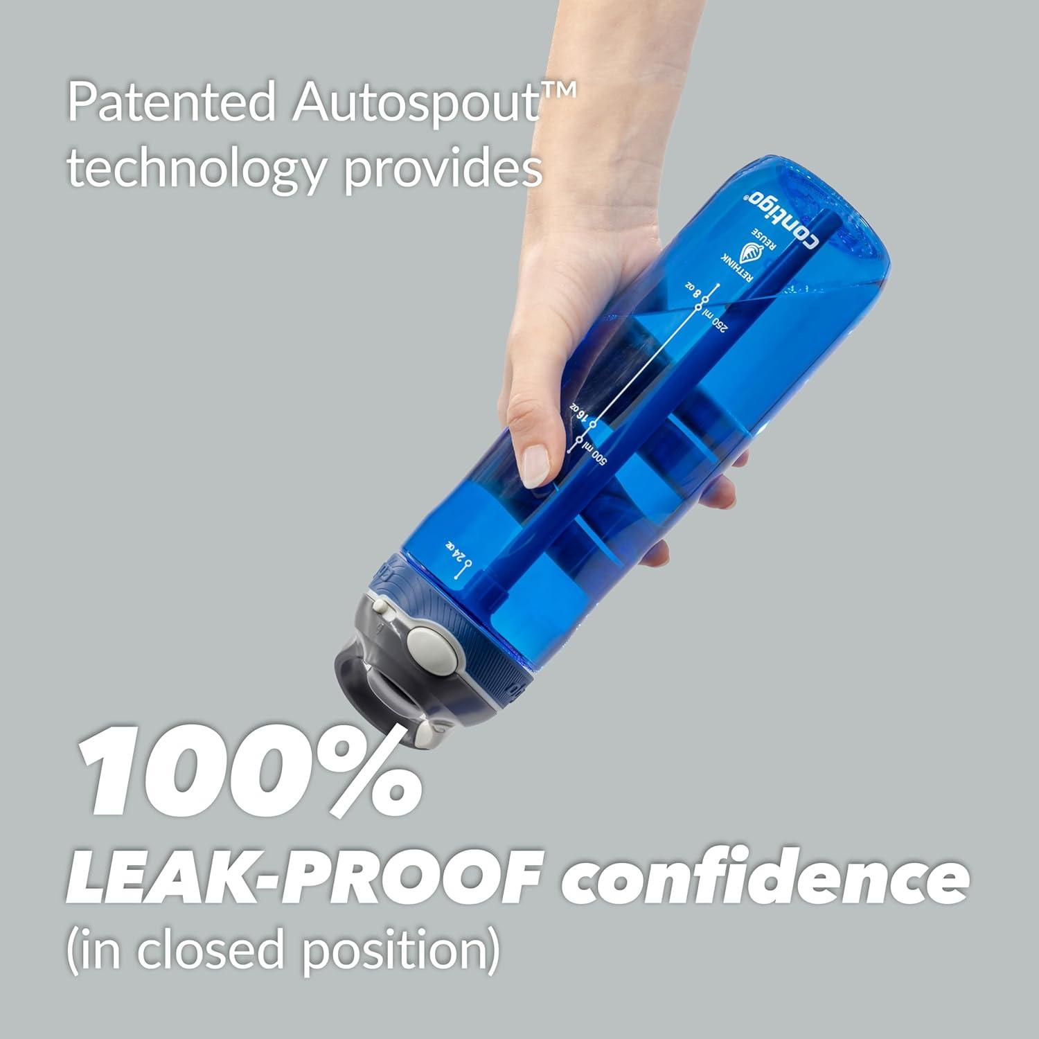 image:imageContigo Ashland Autospout Gourde avec Paille Rabattable Grande Bouteille dEau de 720 ML sans BPA Gourde de Sport Bouteille antifuites Idale pour lcole Le Sport Le vloGrapevine