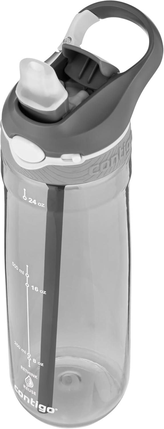 image:imageContigo Ashland Autospout Gourde avec Paille Rabattable Grande Bouteille dEau de 720 ML sans BPA Gourde de Sport Bouteille antifuites Idale pour lcole Le Sport Le vloSmoke