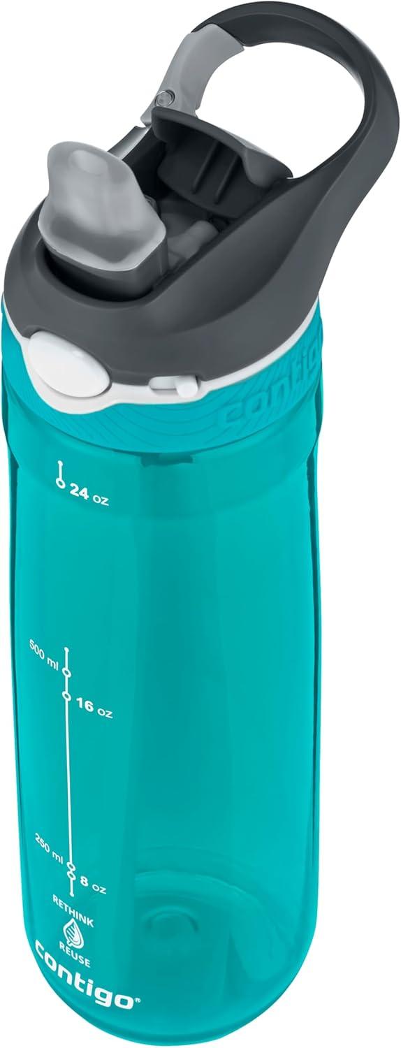 image:imageContigo Ashland Autospout Gourde avec Paille Rabattable Grande Bouteille dEau de 720 ML sans BPA Gourde de Sport Bouteille antifuites Idale pour lcole Le Sport Le vloScuba